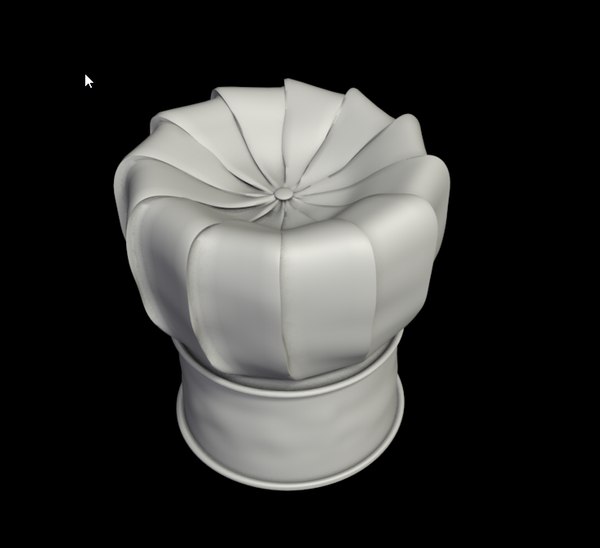 free chefs hat 3d model