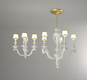 3d chandelier wall sconce model