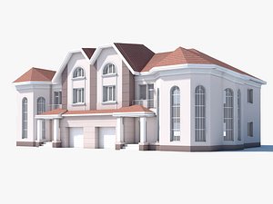 3d classic house