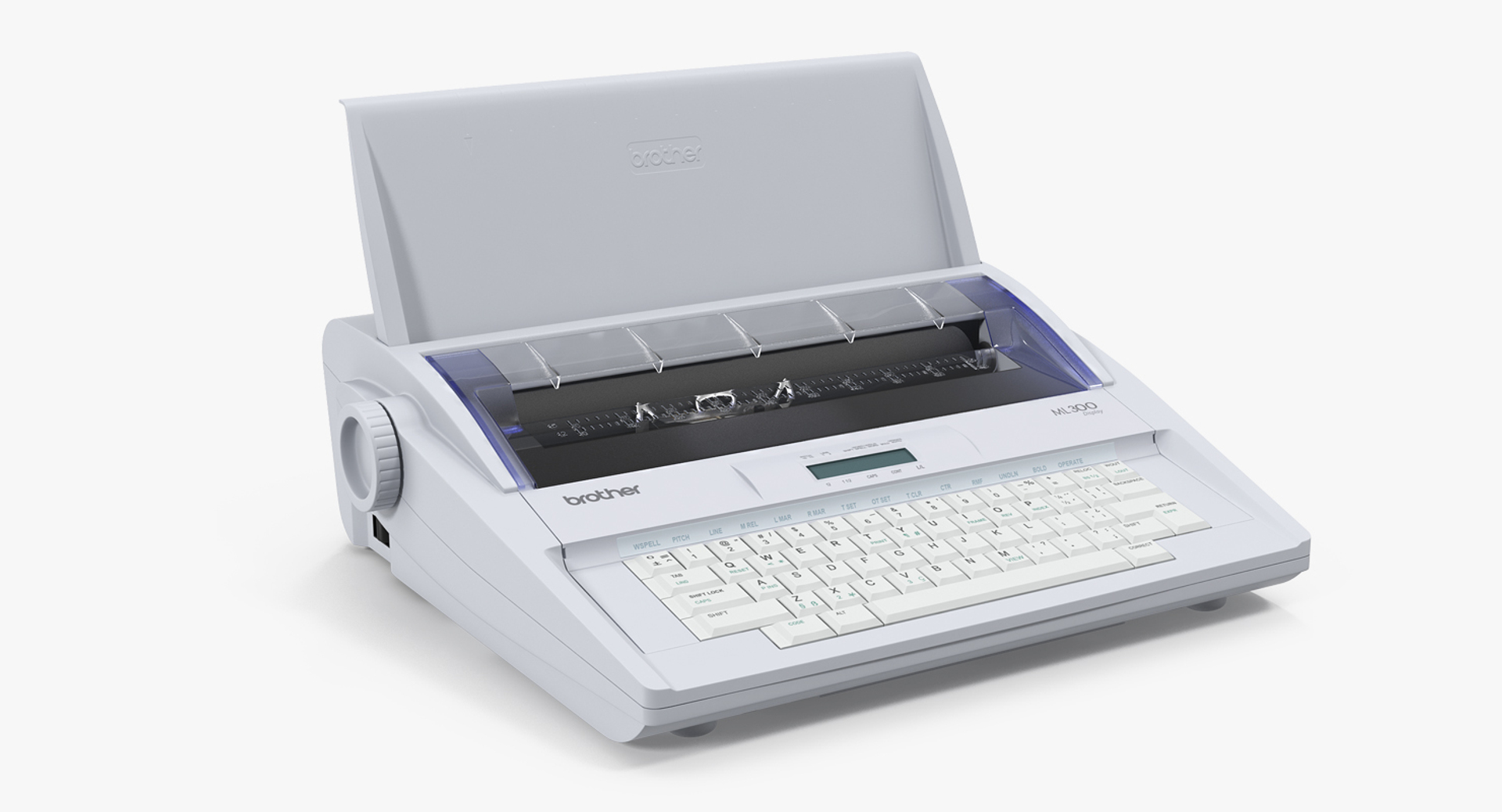 Electronic display typewriter brother 3D model TurboSquid 1210081