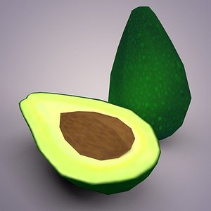 Low Poly Avocado