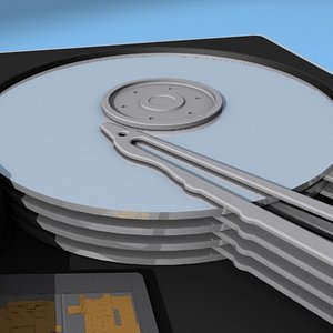 3d harddisk disk