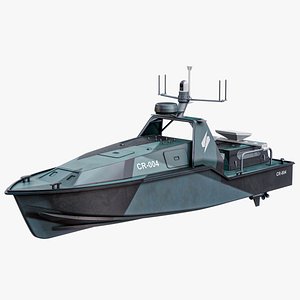 Corsair Saronic - Unmanned Robotic Autonomous Surface Vessel With Camo PBR