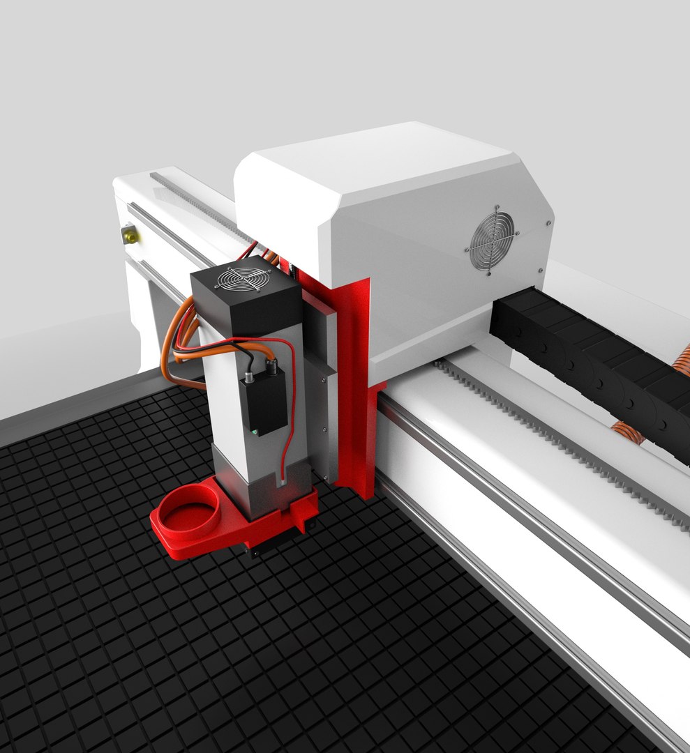Cnc machine model - TurboSquid 1290336