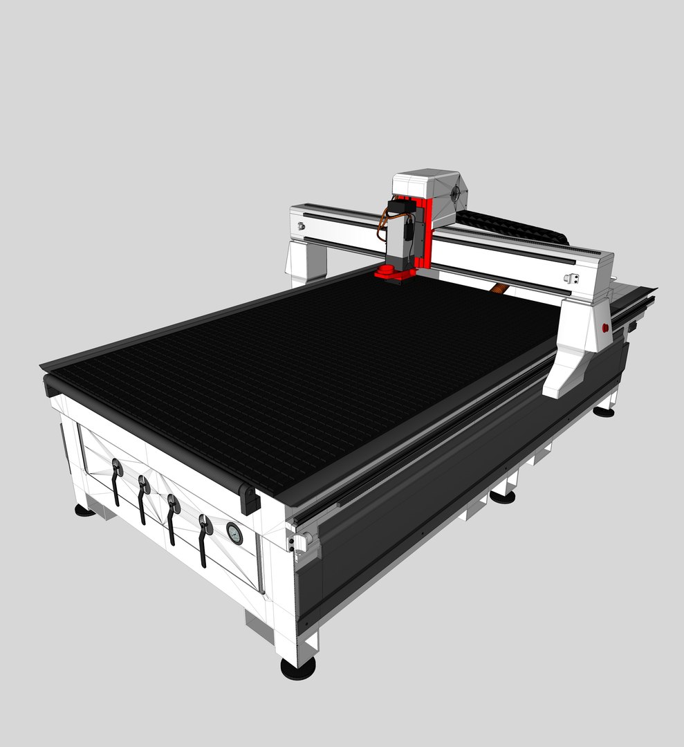 Cnc machine model - TurboSquid 1290336