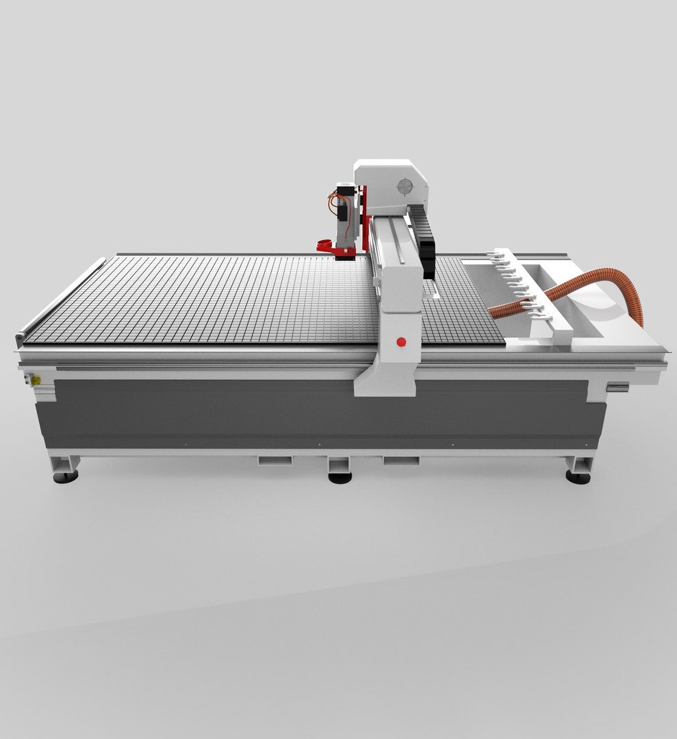 Cnc machine model - TurboSquid 1290336