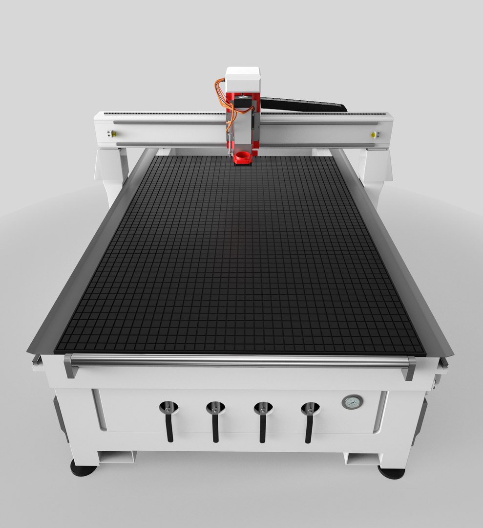 Cnc machine model - TurboSquid 1290336