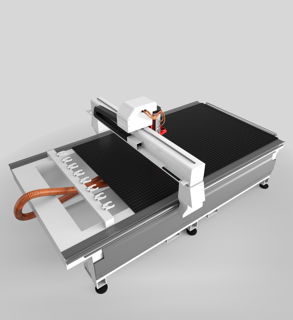 Cnc machine model - TurboSquid 1290336