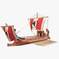 Bireme  Caesar Roman
