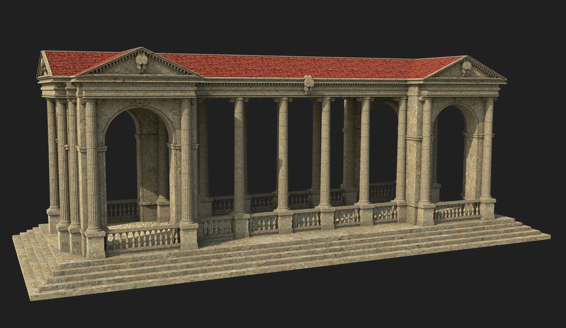 Greek Structure V5 3D Model - TurboSquid 1873937