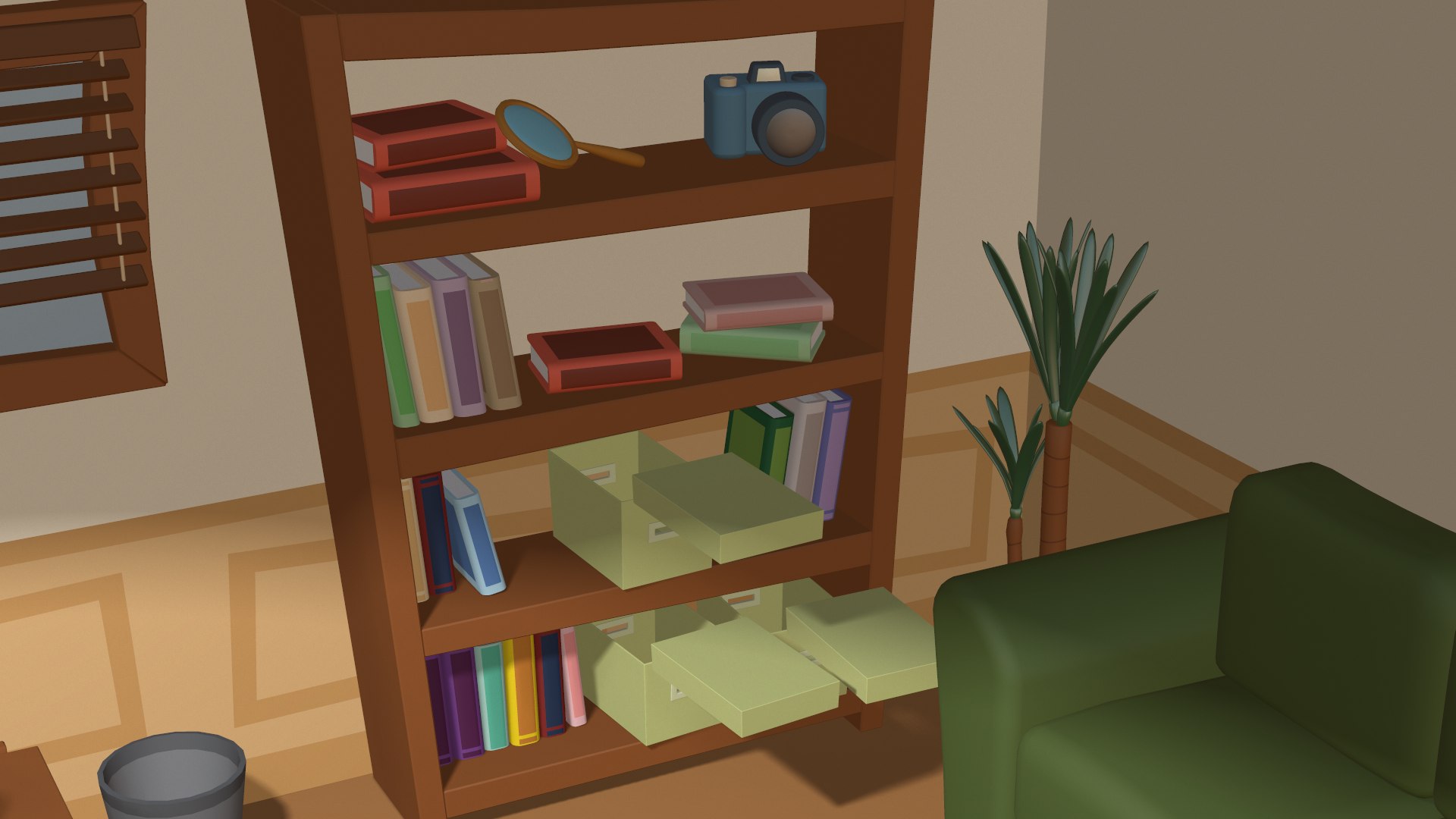Cartoon Detective Office 3D Model - TurboSquid 1461321