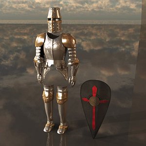 3d knight armor model