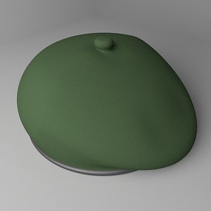 beret cap 3D