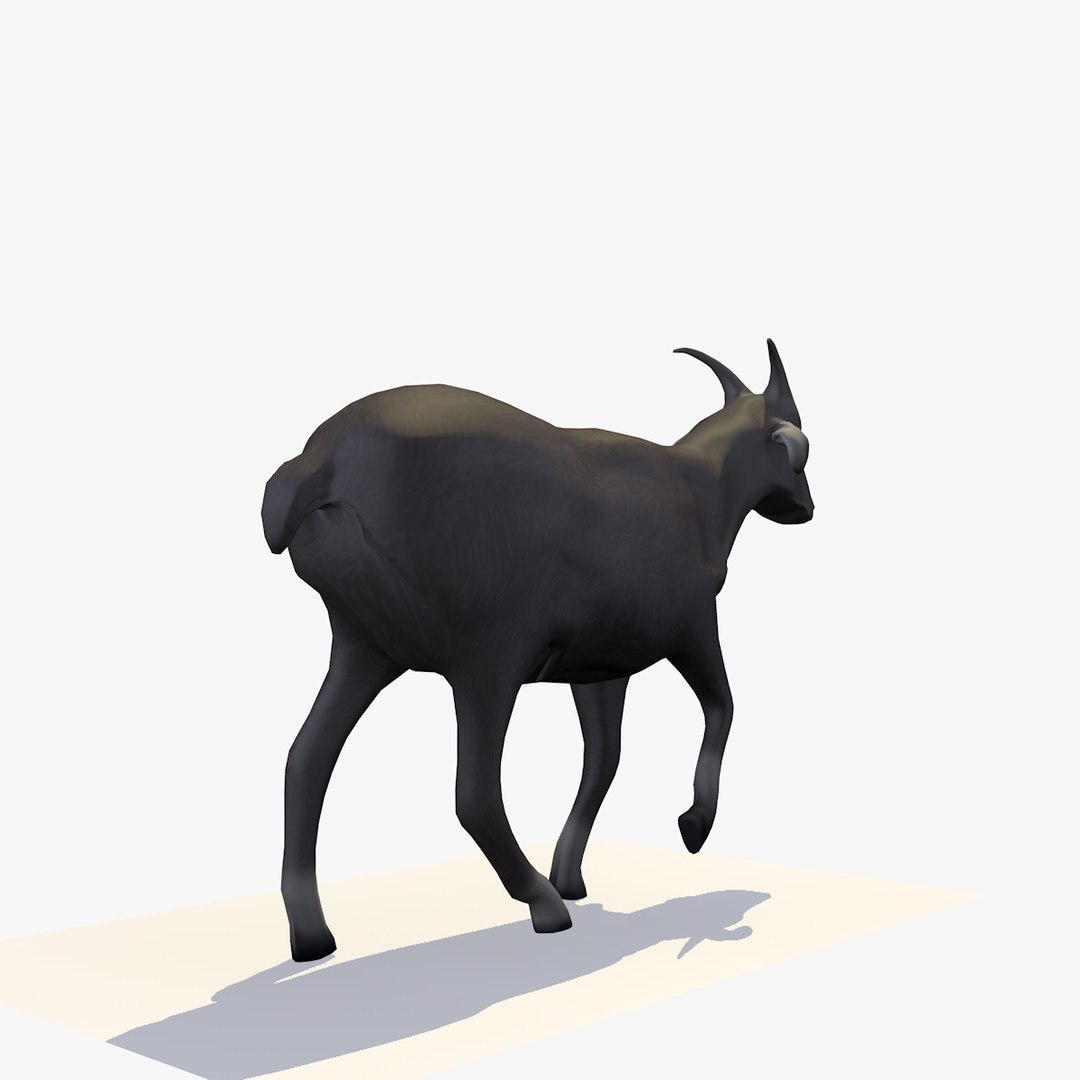Goat walking rigged animal 3D model - TurboSquid 1155099
