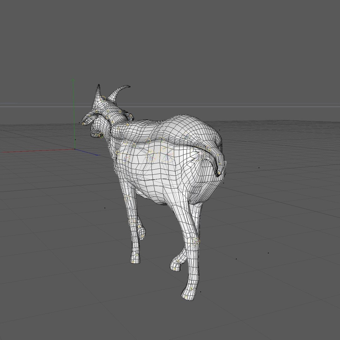 Goat walking rigged animal 3D model - TurboSquid 1155099