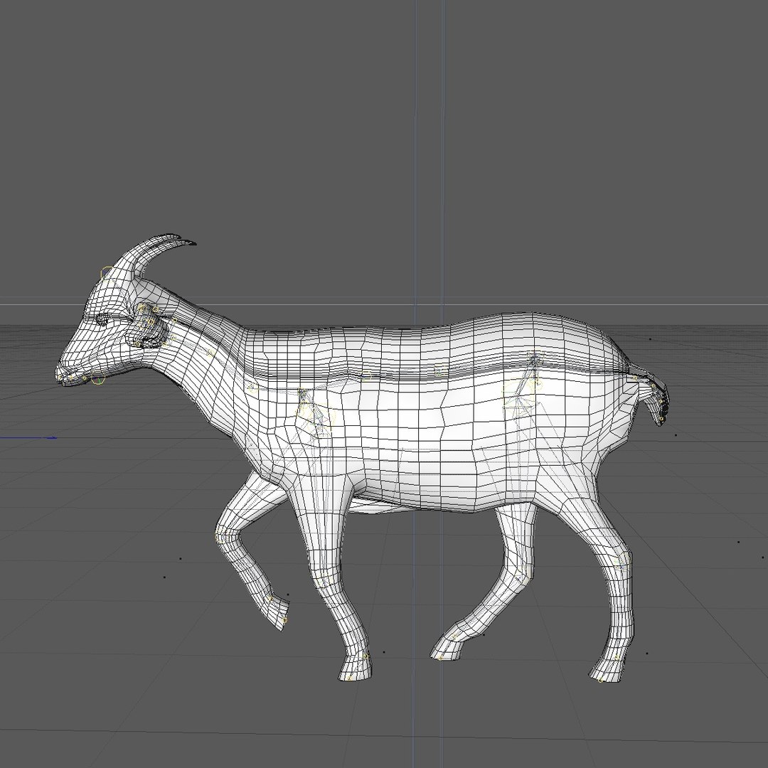 Goat walking rigged animal 3D model - TurboSquid 1155099