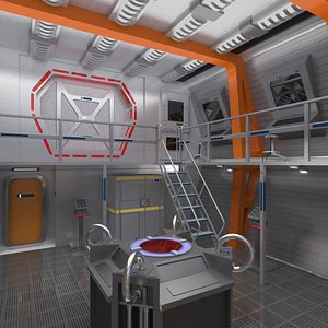 interior space ship 3D