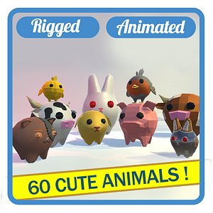 36 animals 3D