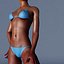 3d max rigged black female figure