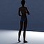 3d max rigged black female figure