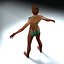 3d max rigged black female figure