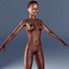 3d max rigged black female figure
