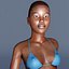 3d max rigged black female figure