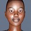 3d max rigged black female figure