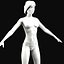 3d max rigged black female figure