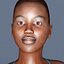 3d max rigged black female figure