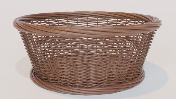 3D wicker basket
