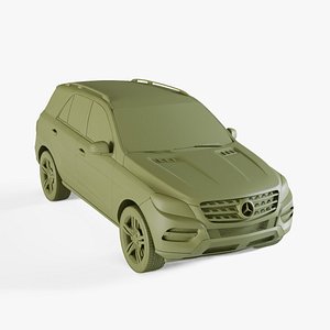 3D model Mercedes-Benz M-class 2011