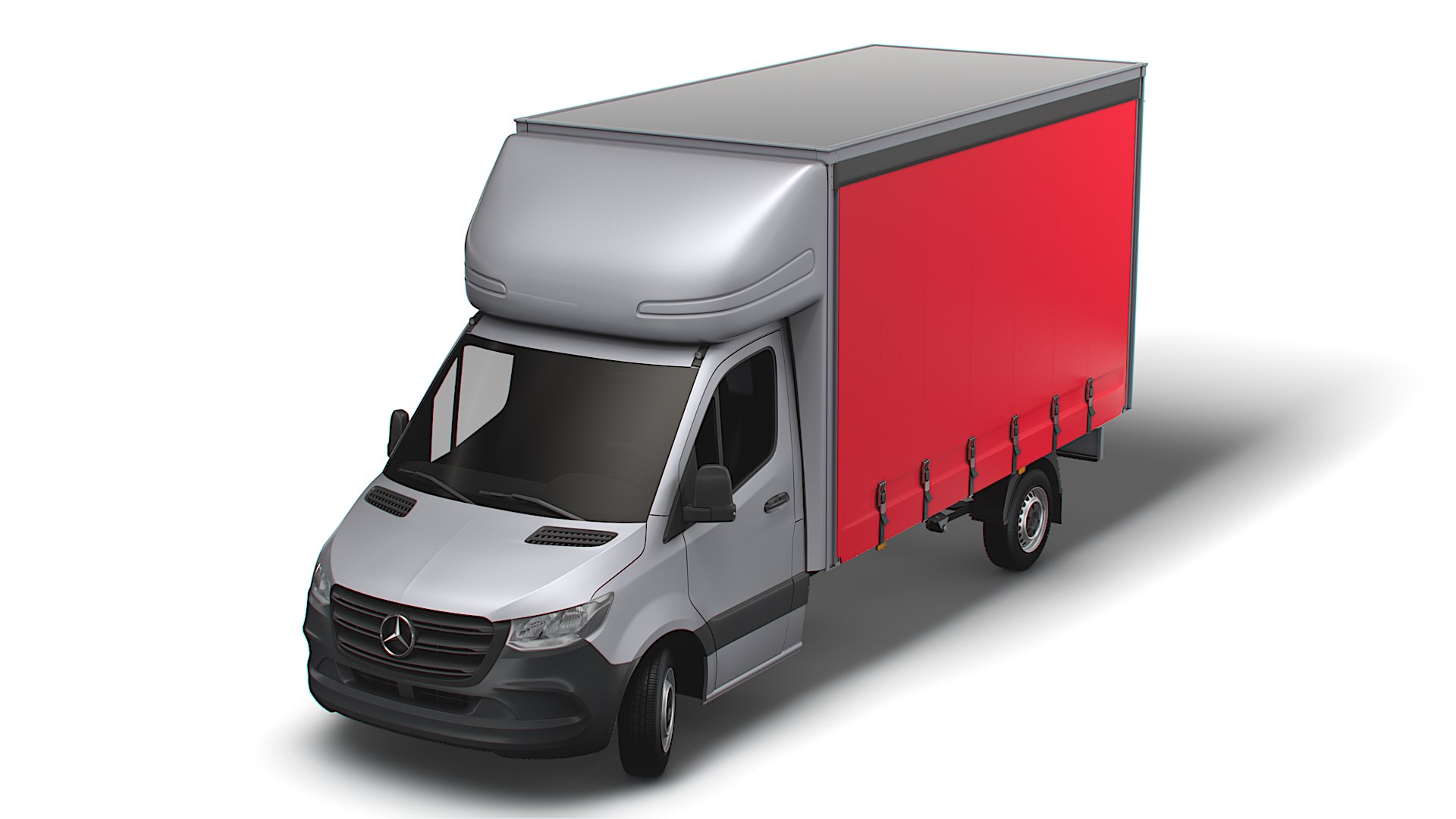 Mercedes Benz Sprinter Luton Curtain sider 2023 model - TurboSquid 2055905