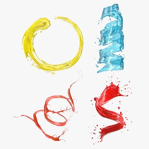 Liquid Splashes Collection 2 model