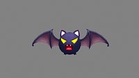 Cartoon bloodsucking bat