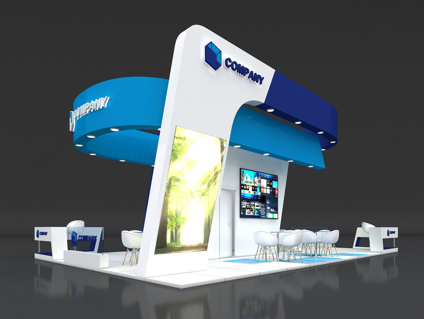 3D Exhibit Stand Stall - TurboSquid 1623150