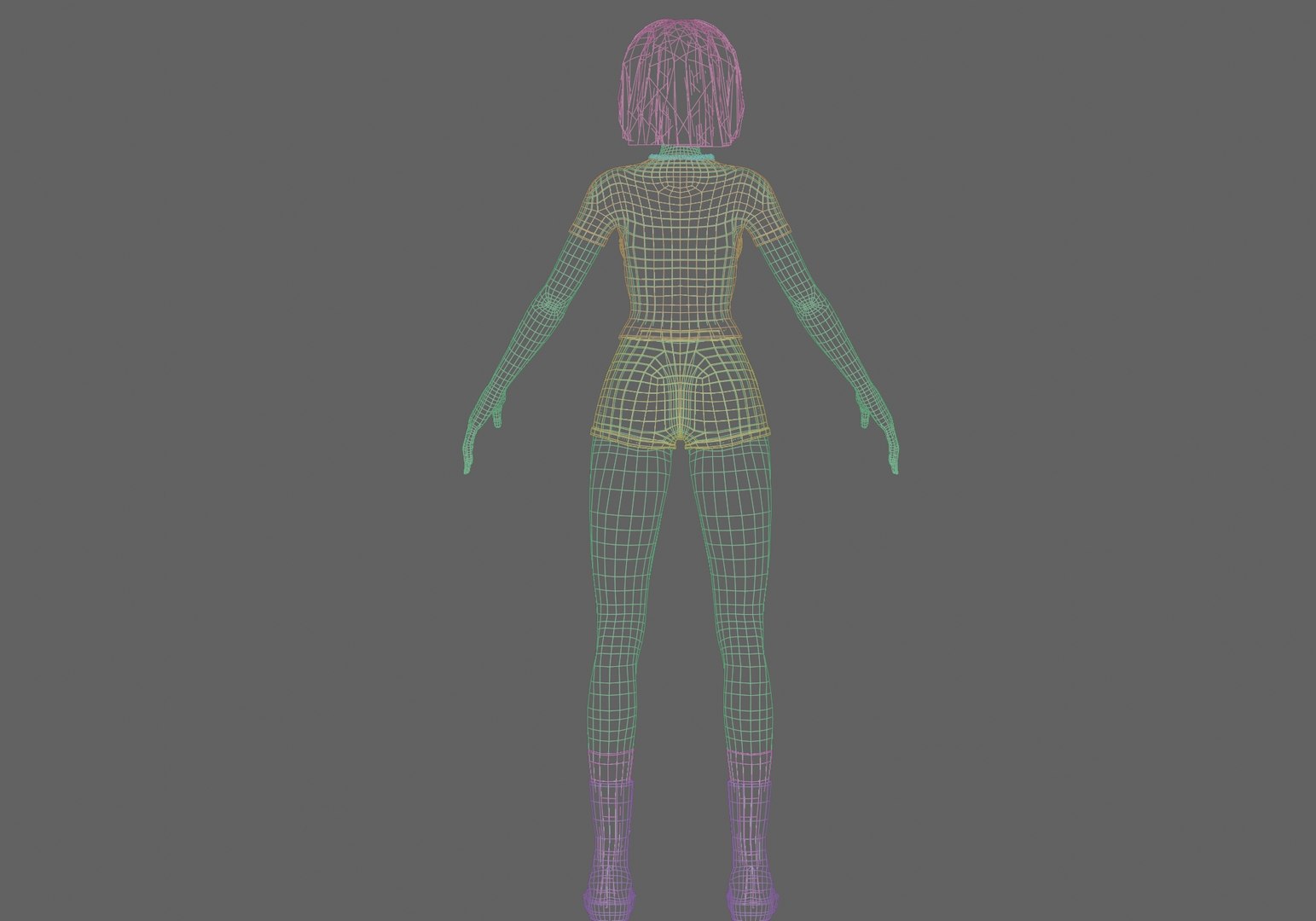 Standard Anime Girl V32967 3D Model - TurboSquid 2281879