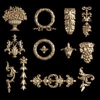 Classic decor ornament v-03