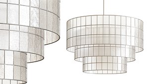 Capiz Tiered Chandelier