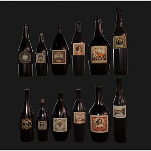 3D model Wine set