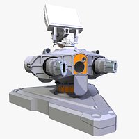 Sci-Fi Ground Laser Turret