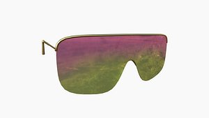 Sunglass I10 Pink Yellow - Character Design Fashion