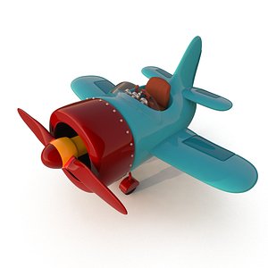 stylized cartoon aeroplane