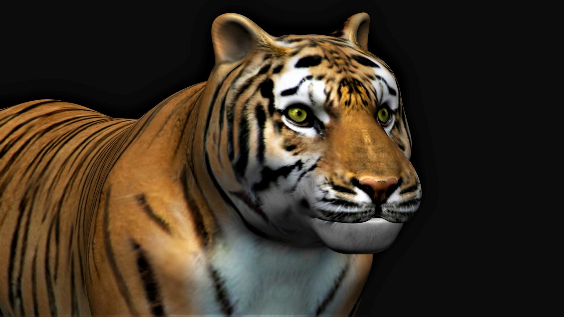 Tigre deitado Modelo 3D - TurboSquid 1272200