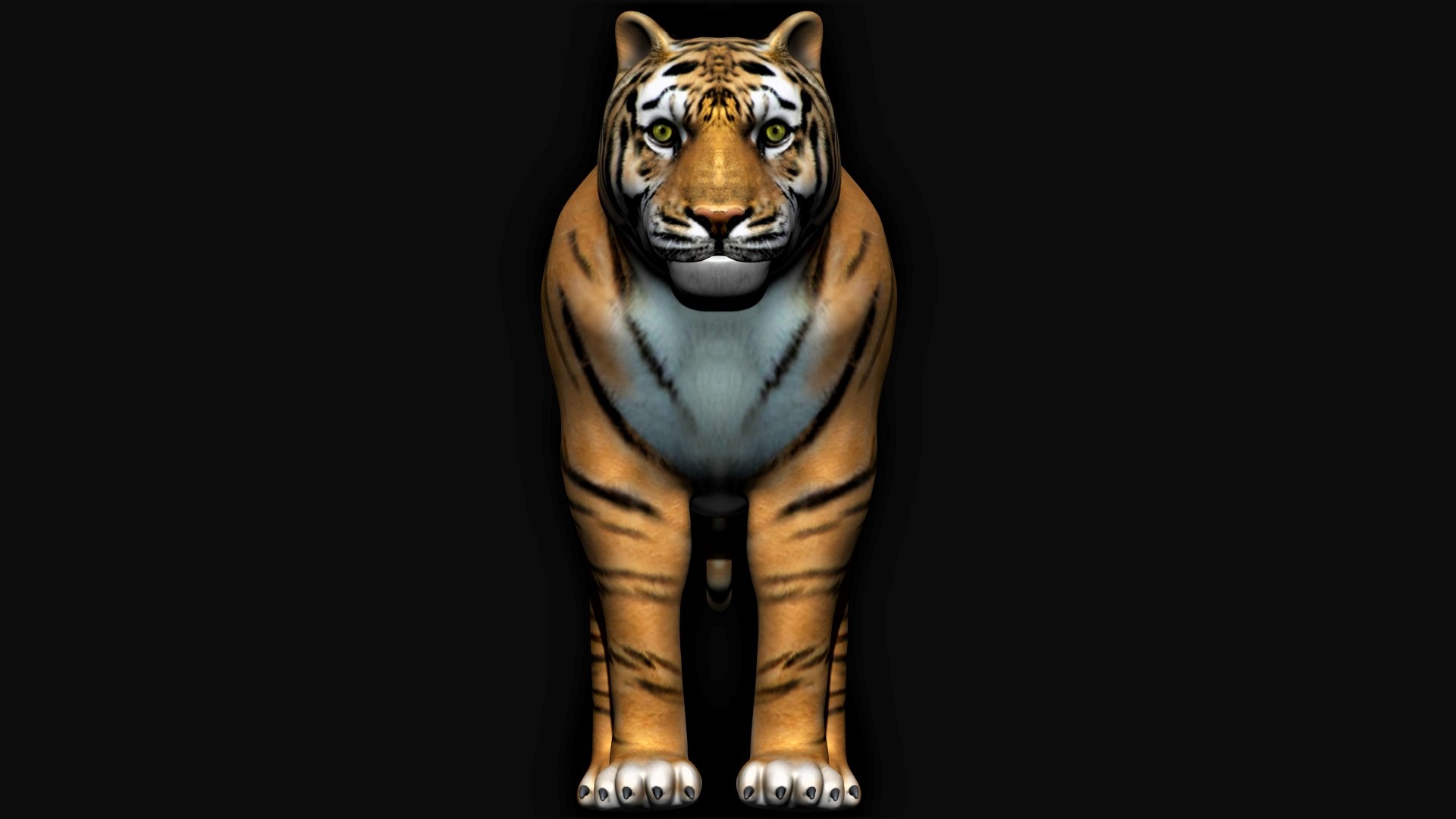 Tigre deitado Modelo 3D - TurboSquid 1272200