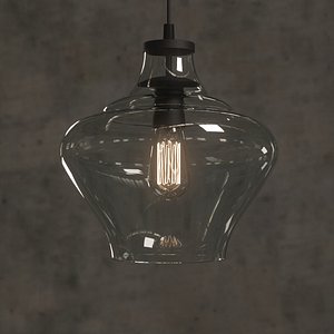 3D mccarthy light glass pendant