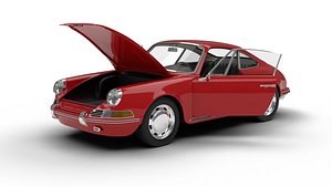 Porsche 911 1964 HQ 3d model