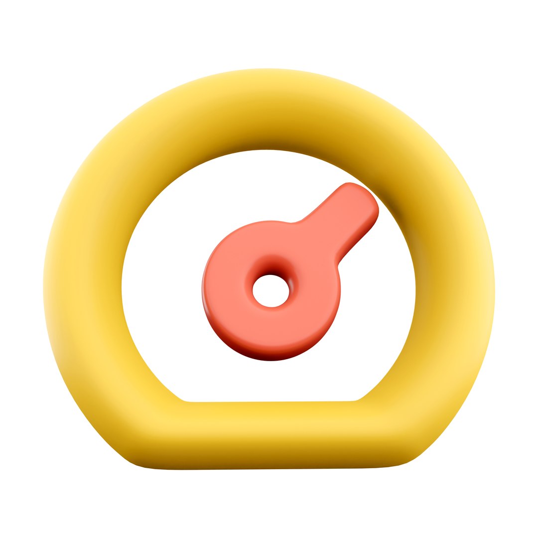 3D Speedometer Icon Model - TurboSquid 2074136