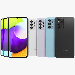 3D samsung galaxy a52 colors