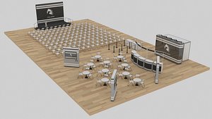 exhibition promotion venue layout 3D